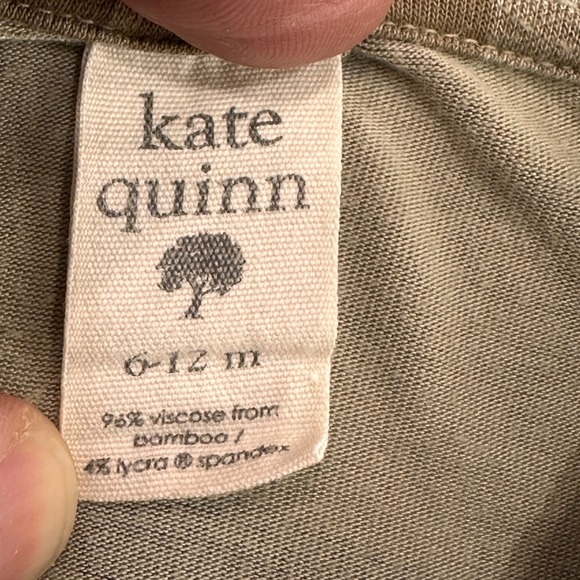 Kate Quinn Plaid Bamboo Bubble Romper and Bonnet Elf Hat Set Unisex 6-12M Brown - Picture 2 of 2